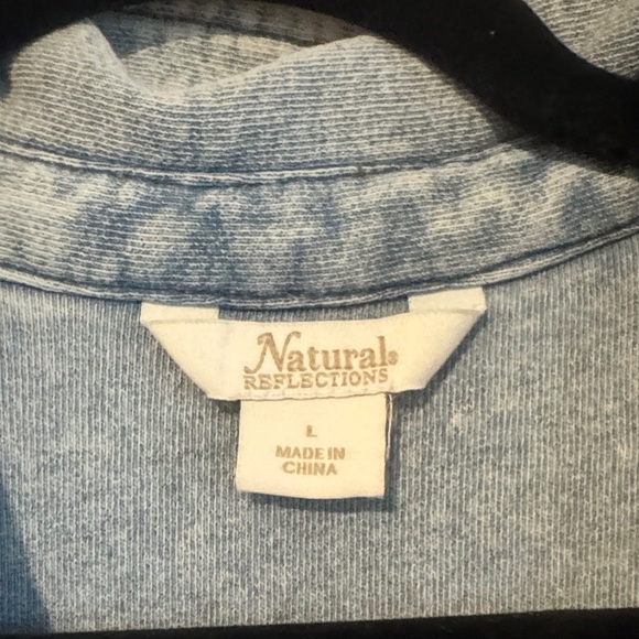 Naturalizer Light Blue Button-Up Romper - Picture 5 of 9